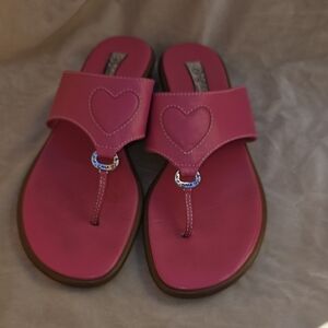 Brighton June Pink Heart Sandals